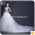 Vestido de boda de Alibaba del amor de la perla de Tulle de la alta calidad vestido de boda rebordeado pesado 2017